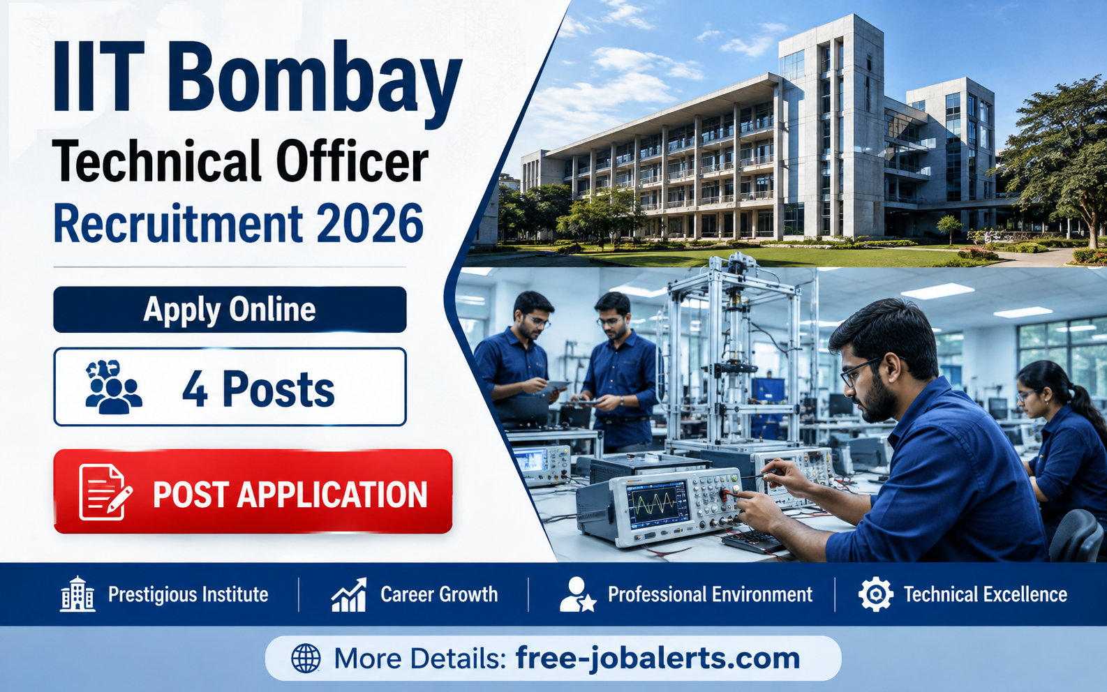 IIT Bombay Technical Officer Recruitment 2026 – Apply Online for 4 Posts