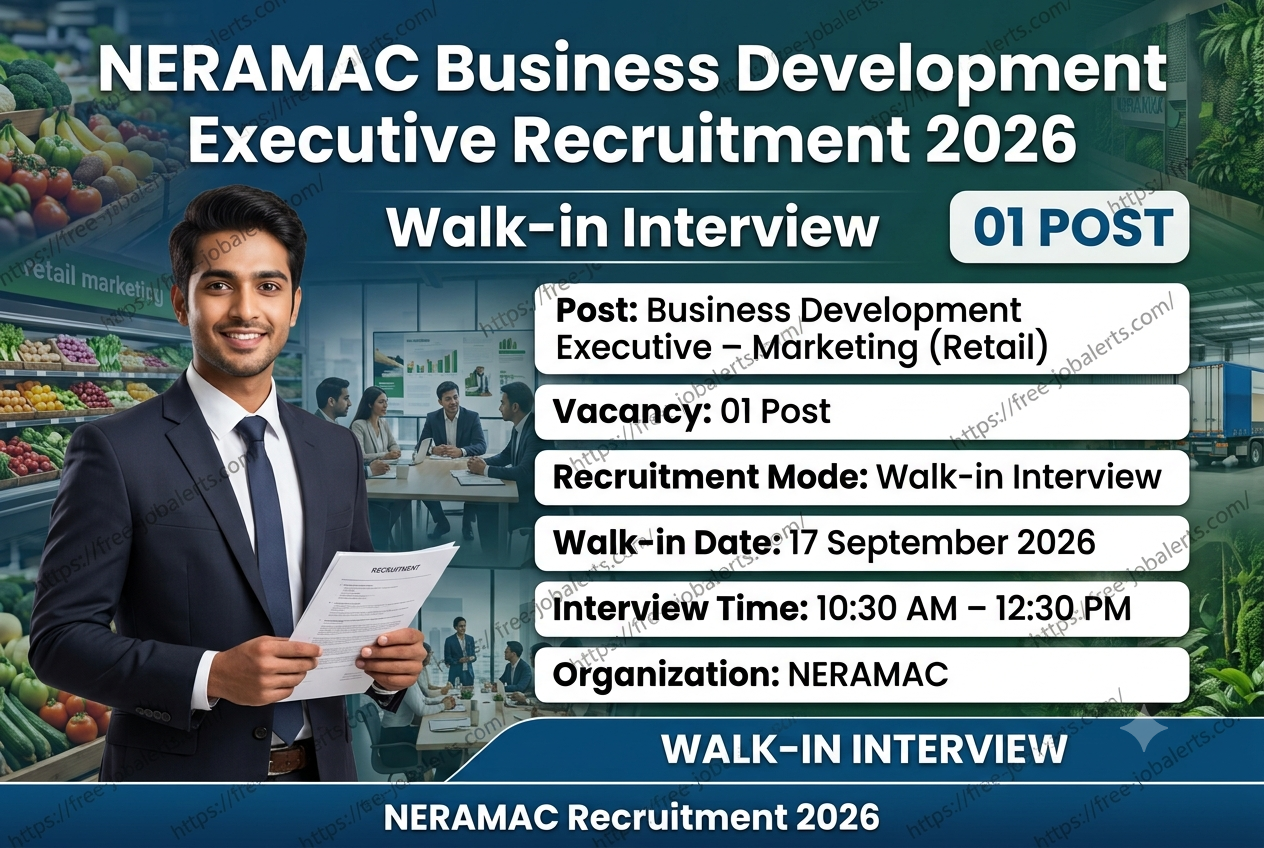 NERAMAC Business Development Executive Recruitment 2026 – Walk-in Interview