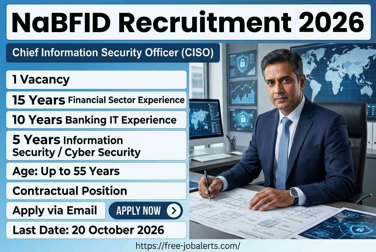 NaBFID Recruitment 2026: 1 Chief Information Security Officer (CISO) – Apply Offline