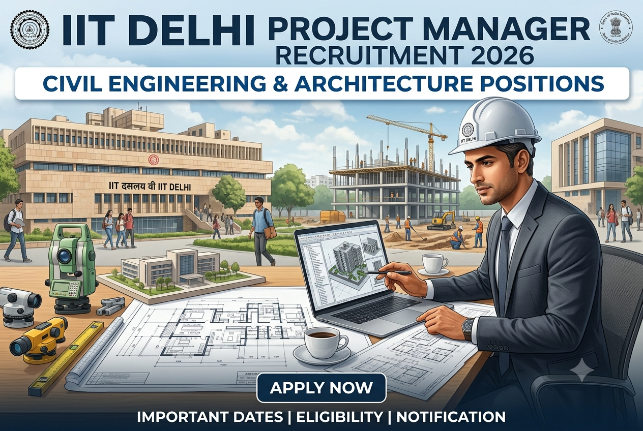 IIT Delhi Project Manager Recruitment 2026 – Walk-in for 2 Posts