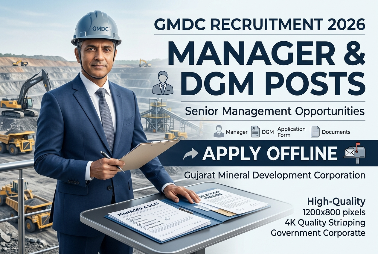 GMDC Recruitment 2026 – Apply Offline for Manager, DGM Posts