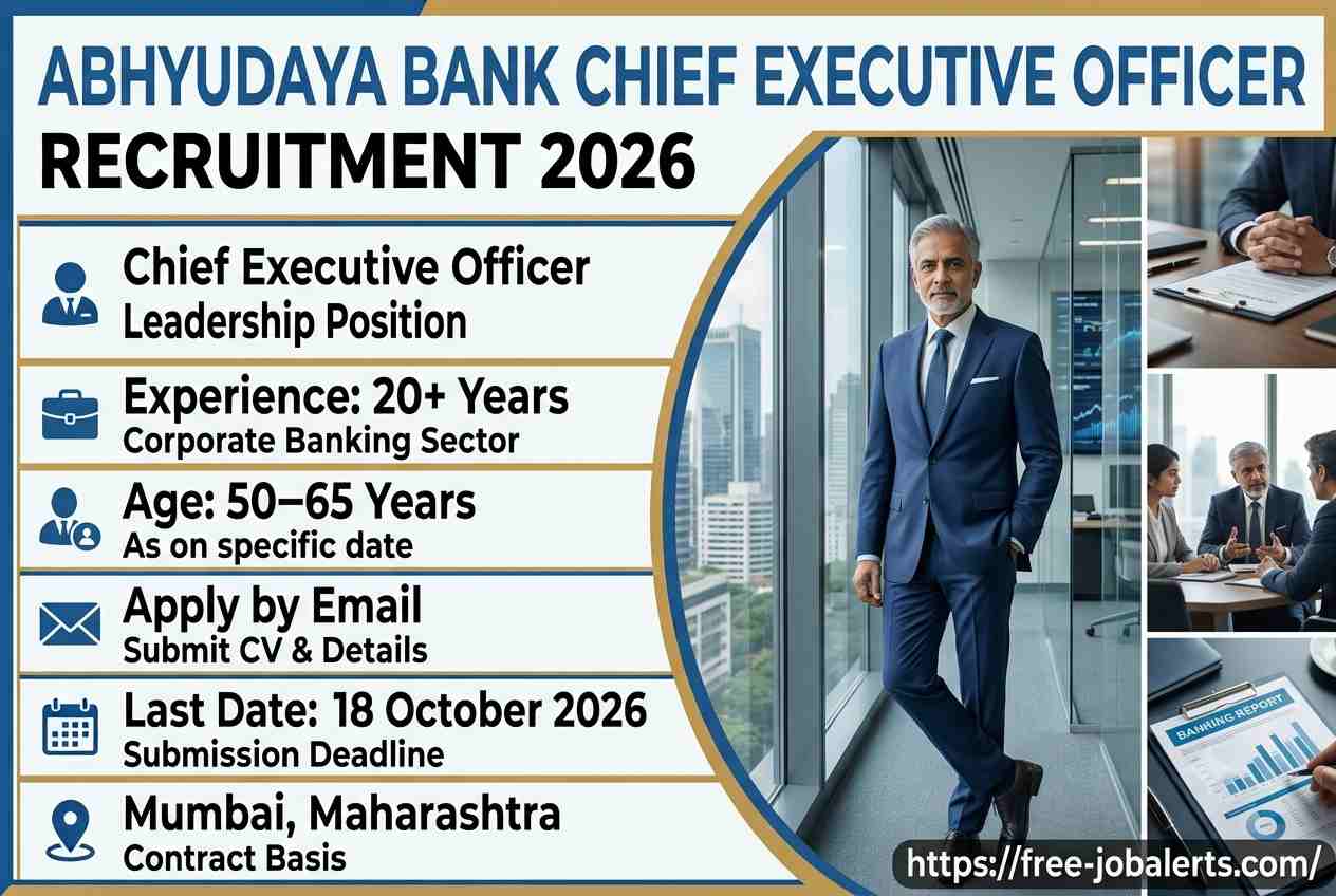 Abhyudaya Bank Chief Executive Officer Recruitment 2026 – Apply Online