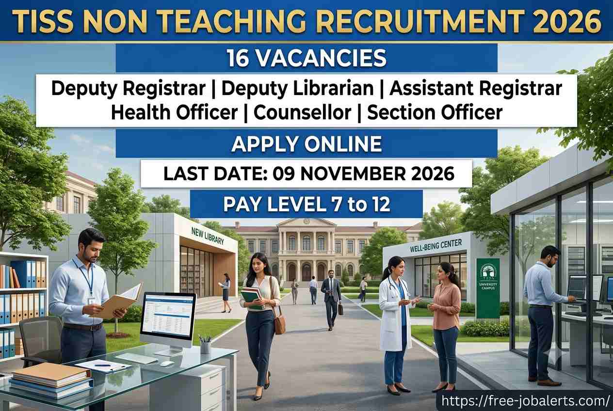 TISS Non Teaching Recruitment 2026 – Apply Online for 16 Posts