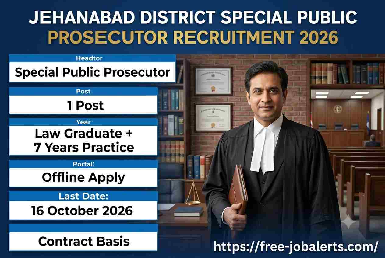 Jehanabad District Special Public Prosecutor Recruitment 2026 – Apply Offline